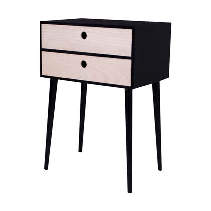 vidaXL Nachtkastje 40x35x40 cm stof grijs bestellen via beddenwinkel-online.nl