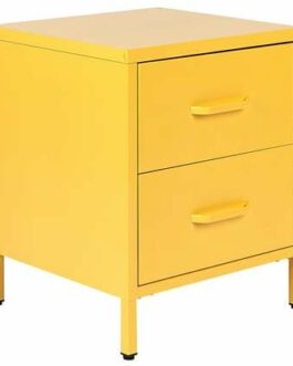 Beliani MALAVI Nachtkastje Geel bestellen via beddenwinkel-online.nl