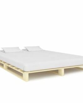 vidaXL Bedframe pallet massief grenenhout 180×200 cm bestellen via beddenwinkel-online.nl