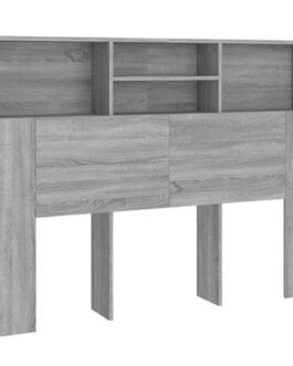 vidaXL Hoofdbordkast 140x19x103,5 cm grijs sonoma eikenkleurig bestellen via beddenwinkel-online.nl