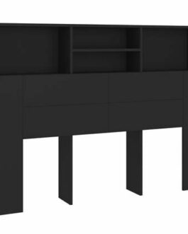 vidaXL Hoofdbordkast 140x19x103,5 cm zwart bestellen via beddenwinkel-online.nl
