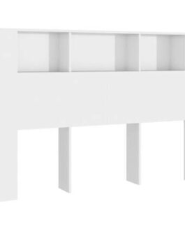 vidaXL Hoofdbordkast 160×18,5×104,5 cm hoogglans wit bestellen via beddenwinkel-online.nl