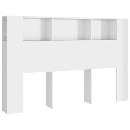 vidaXL Hoofdbordkast 160×18,5×104,5 cm hoogglans wit bestellen via beddenwinkel-online.nl