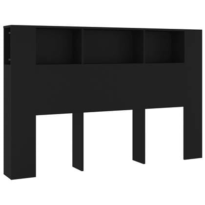 vidaXL Hoofdbordkast 160×18,5×104,5 cm zwart bestellen via beddenwinkel-online.nl