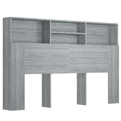 vidaXL Hoofdbordkast 160x19x103,5 cm grijs sonoma eikenkleurig bestellen via beddenwinkel-online.nl