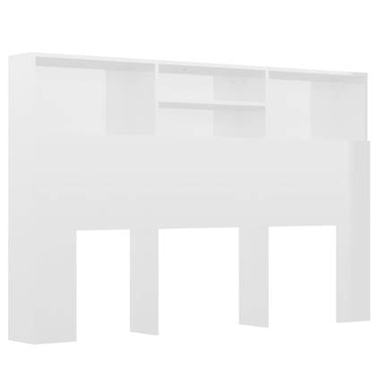 vidaXL Hoofdbordkast 160x19x103,5 cm hoogglans wit bestellen via beddenwinkel-online.nl