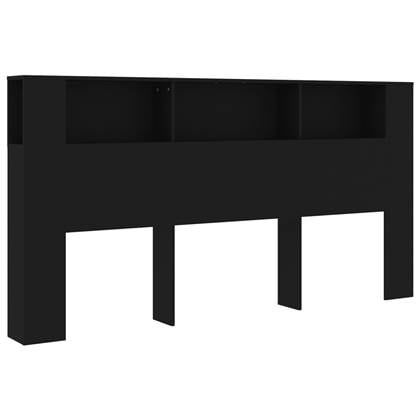 vidaXL Hoofdbordkast 200×18,5×104,5 cm zwart bestellen via beddenwinkel-online.nl