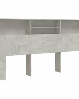 vidaXL Hoofdbordkast 200x19x103,5 cm betongrijs bestellen via beddenwinkel-online.nl