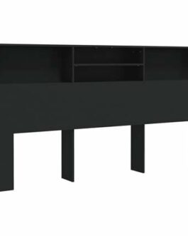 vidaXL Hoofdbordkast 200x19x103,5 cm zwart bestellen via beddenwinkel-online.nl