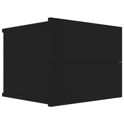 vidaXL Nachtkastje 40x30x30 cm spaanplaat zwart bestellen via beddenwinkel-online.nl