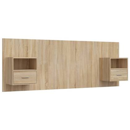 Prolenta Premium – Hoofdbord met kastjes bewerkt hout wit bestellen via beddenwinkel-online.nl