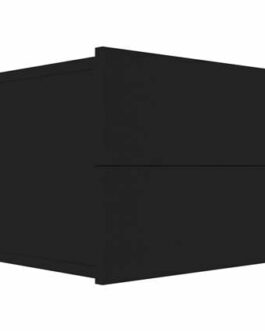vidaXL Nachtkastje 40x30x30 cm spaanplaat zwart bestellen via beddenwinkel-online.nl