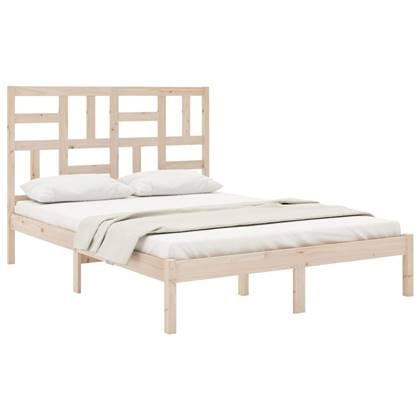 vidaXL Bedframe massief hout 150×200 cm King Size bestellen via beddenwinkel-online.nl