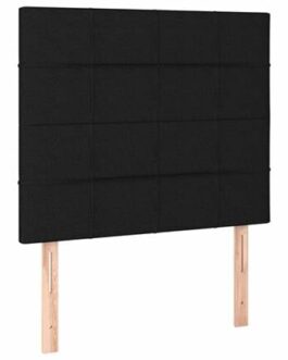 vidaXL Hoofdborden 2 st 90x5x78|88 cm stof zwart bestellen via beddenwinkel-online.nl
