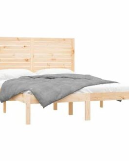 vidaXL Bedframe massief hout 160×200 cm bestellen via beddenwinkel-online.nl