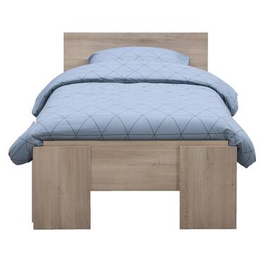 Bed Mono – wit/steigerlook – 90×200 cm – Leen Bakker bestellen via beddenwinkel-online.nl