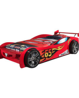 Vipack autobed Le Mans – rood – 66x111x246 cm – Leen Bakker bestellen via beddenwinkel-online.nl