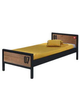 Vipack bed Alex – bruin/zwart – 75×96,5×209 cm – Leen Bakker bestellen via beddenwinkel-online.nl