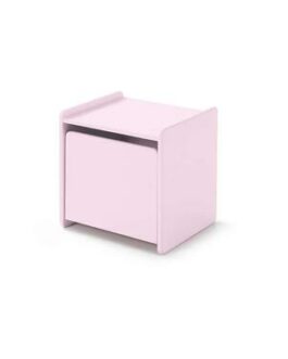 Vipack nachtkastje Kiddy – 1 deur – oud roze – Leen Bakker bestellen via beddenwinkel-online.nl