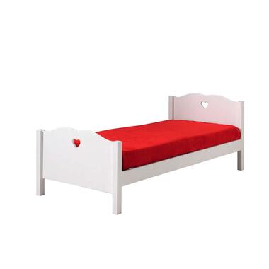 Bed Ties met bedverhoger – whitewash – 90×200 cm – Leen Bakker bestellen via beddenwinkel-online.nl