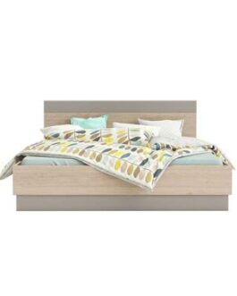 Demeyere bed Graphic – licht eiken – 160×200 cm – Leen Bakker bestellen via beddenwinkel-online.nl