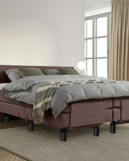 Boxspring Bed Sophia – Elektrisch – 140×200 – Incl. Hoofdbord – Bruin bestellen via beddenwinkel-online.nl