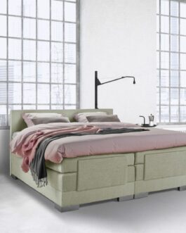 Boxspring Bed Julia – Elektrisch – 180×200 – Incl. Hoofdbord – Groen bestellen via beddenwinkel-online.nl