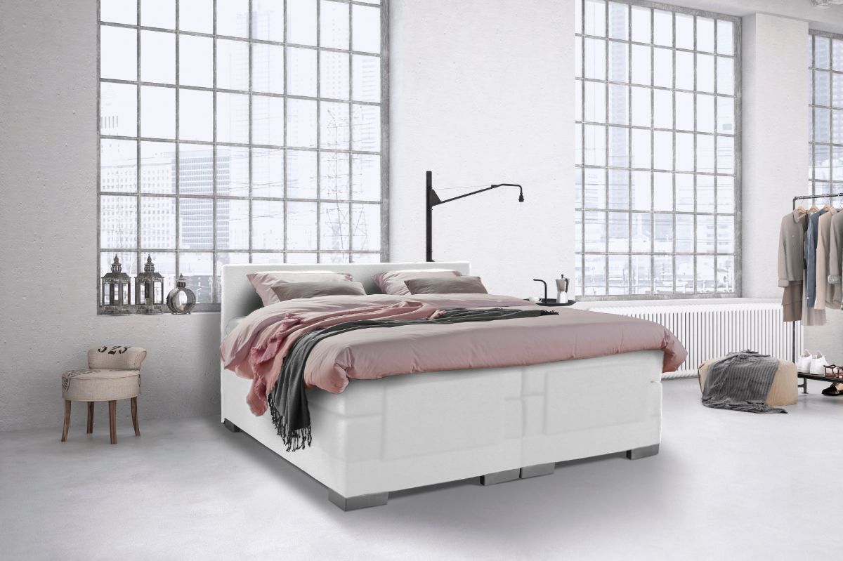 Boxspring Bed Julia – Elektrisch – 160×200 – Incl. Hoofdbord – Antraciet bestellen via beddenwinkel-online.nl