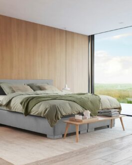 Boxspring Bed Sara – 140×210 – Incl. Pocketmatras + Hoofdbord – Groen bestellen via beddenwinkel-online.nl