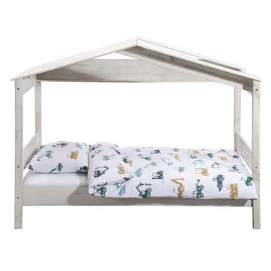 Vipack rolbed Lewis – wit – 199x94x18,5 cm – Leen Bakker bestellen via beddenwinkel-online.nl