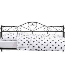 Bedbank Aimee – zwart – 90×200 cm – Leen Bakker bestellen via beddenwinkel-online.nl