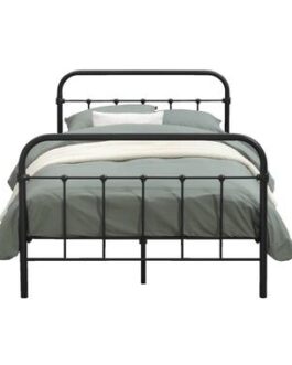 Bed Anne – mat antraciet – 120×200 cm – Leen Bakker bestellen via beddenwinkel-online.nl