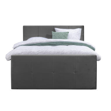 Boxspring Arendal – bruin – 180×200 cm – vierkante poot – Leen Bakker bestellen via beddenwinkel-online.nl