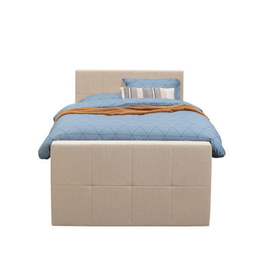 Boxspring Billund – blauw – 120×200 cm – slanke poot – Leen Bakker bestellen via beddenwinkel-online.nl