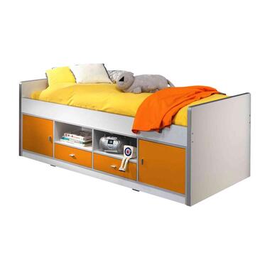 Bed Natan incl. lades – eiken/zwart – 90×200 cm – Leen Bakker bestellen via beddenwinkel-online.nl