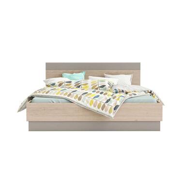 Bed Pricy – eikenkleur – 140×190/200 cm – Leen Bakker bestellen via beddenwinkel-online.nl