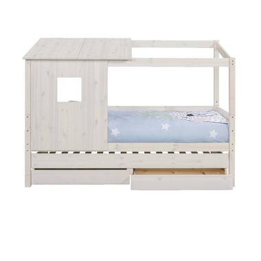 Demeyere bed Concrete – wit/betongrijs – 90×200 cm – Leen Bakker bestellen via beddenwinkel-online.nl