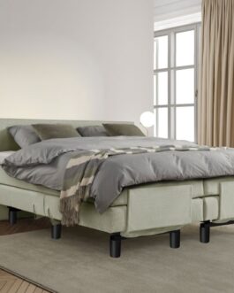 Boxspring Bed Sophia – Elektrisch – 140×200 – Incl. Hoofdbord – Groen bestellen via beddenwinkel-online.nl