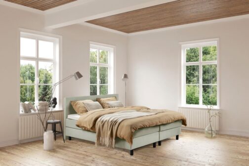 Boxspring Bed Isabella – 160×200 – Incl. Pocketmatras + Hoofdbord – Groen bestellen via beddenwinkel-online.nl