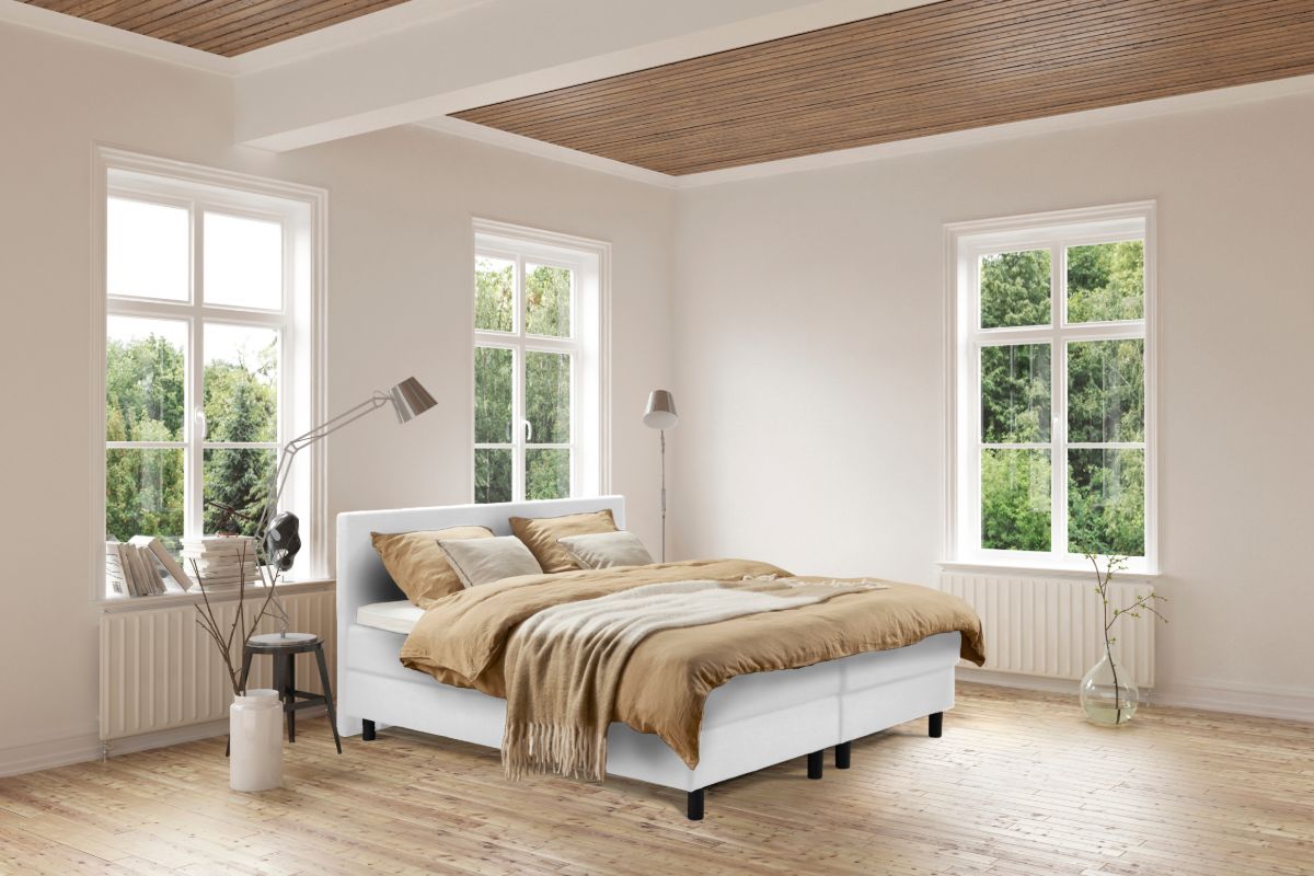 Boxspring Bed Isabella – 160×220 – Incl. Pocketmatras + Hoofdbord – Blauw bestellen via beddenwinkel-online.nl