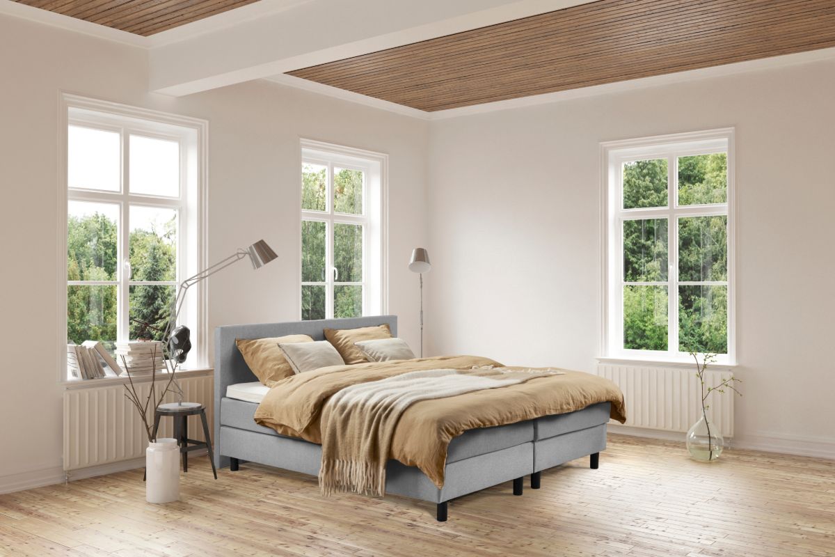 Boxspring Bed Isabella – 180×200 – Incl. Pocketmatras + Hoofdbord – Bruin bestellen via beddenwinkel-online.nl