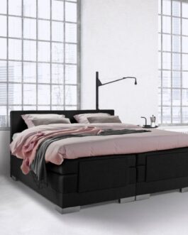 Boxspring Bed Julia – Elektrisch – 180×200 – Incl. Hoofdbord – Zwart bestellen via beddenwinkel-online.nl