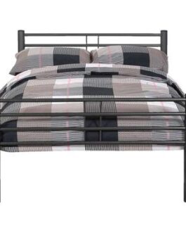 Bed Nick metaal – antraciet – 120×200 cm – Leen Bakker bestellen via beddenwinkel-online.nl