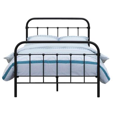 Bed Emily – mat grijs – 160×200 cm – Leen Bakker bestellen via beddenwinkel-online.nl