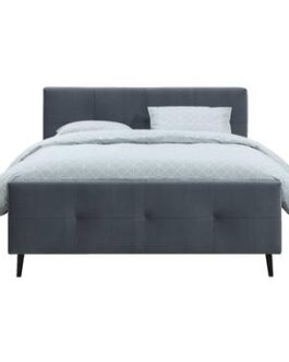 Bed Emily – grijs – 160×200 cm – Leen Bakker bestellen via beddenwinkel-online.nl