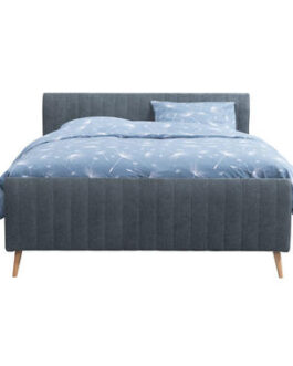 Bed Lieke – blauw/grijs – 180×200 cm – Leen Bakker bestellen via beddenwinkel-online.nl