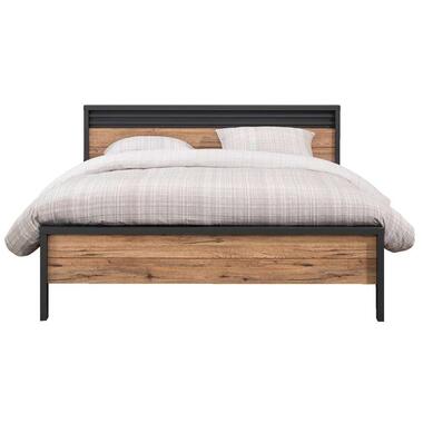 Bed Emily – mat grijs – 180×200 cm – Leen Bakker bestellen via beddenwinkel-online.nl