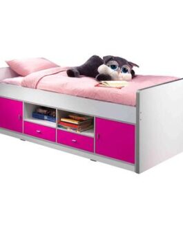 Vipack kajuitbed Bonny – fuchsia – 78,5×97,5×207 cm – Leen Bakker bestellen via beddenwinkel-online.nl