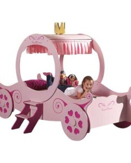 Vipack koetsbed Princess Kate – roze – 167,8x168x240 cm – Leen Bakker bestellen via beddenwinkel-online.nl