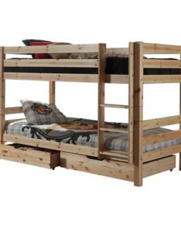 Vipack stapelbed Pino met opberglades – grenenhout – 140x103x208 cm – Leen Bakker bestellen via beddenwinkel-online.nl